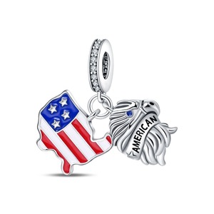 Nuevo Colgante de Mariposa con Bandera Nacional Personalizada, Chapado en Oro, de Cobre Esmaltado, Estilo Punk, para Niños, Pulsera de Alta Calidad - Product Image 4
