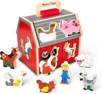Jouets assortis pour enfants maternelle ferme dessin animé Animal multi-fonctionnel Perception espace Puzzle blocs de construction