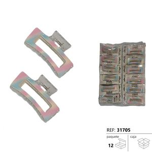 Hair Clip Pinza De Pelo Iridescent Colorful Fashion Accessory For Women And Girls 31705 - Product Image 1