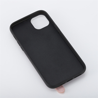 Penutup Casing Ponsel Kulit Merek Mewah Kustom Terbaru dengan Slot Kartu Kredit Pemegang Tali Selempang untuk Iphone 14 Pro Max