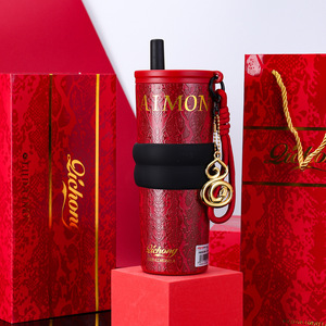 Tasse isolée de grande capacité-Tasse à café de voyage en acier inoxydable 316 avec paille intégrée et bouteille d'eau - Product Image 3