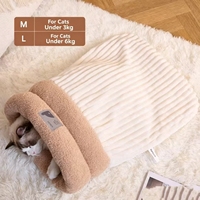 Coussin pour chat carré moderne en mousse épaisse et chaude avec rembourrage en polyester, lavable, pour une utilisation en intérieur toute l'année