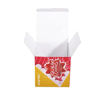 Boîte en carton ondulé imprimée et colorée personnalisable, matériaux recyclés, emballage pour en-cas et noix avec éponge – Recyclable et écologique