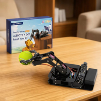 ACEBOTT Robot Arm Edukasi STEM Buatan China Set ESP32 WIFI APP DIY Python ACECode Pembelajaran Pemrograman 4DOF Kit Robotika untuk Arduino