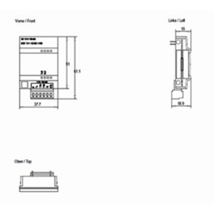 6ES7241-1CH30-1XB0SIMATIC S7-1200, Communication Board CB 1241, RS-485, Junction <b>Box</b>, Supports Free Ports High-Power Processor D - Product Image 2