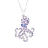 Collier pendentif sirène en argile marine avec cristaux aquatiques pour filles, livraison en 7 à 10 jours