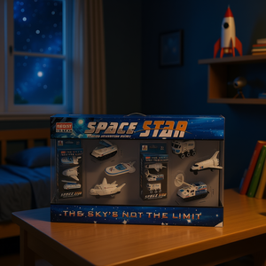 Space Star Die Cast Metal Space Vehicle Set 3pcs Alloy Toy For Kids Age 2 4 Years - Product Image 2