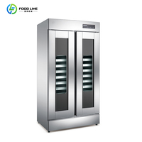 Four à convection double empilement de comptoir avec porte française, électrique/gaz, haute efficacité pour usage en boulangerie