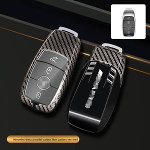 Custodia Protettiva per Chiave Auto in Lega di Zinco Effetto Fibra di Carbonio per GLC260L <span class=keywords><strong>Classe</strong></span> A <span class=keywords><strong>S</strong></span> E C - Product Image 2