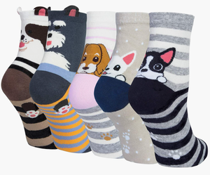 Chaussettes amusantes et mignonnes pour femmes, chaussettes pour chiens et chats, cadeaux pour femmes - Product Image 2