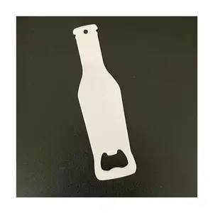 Manufacturer Stainless Steel Sublimation Bottle Opener Double Sided Printing Sublimation Beer Bottle Opener Dog Tag Keychain