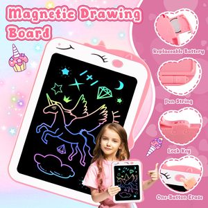 Tablette d'écriture électronique pour enfants 8,5 pouces, tableau de dessin, dinosaure, licorne, tablette d'écriture LCD - Product Image 2