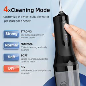 Fil dentaire à eau portable rechargeable par USB pour irrigateur oral avec 4 modes de pression pour le détartrage des dents à usage domestique - Product Image 2