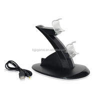 Station de charge pour manette PS4 avec support de charge rapide à LED, double chargeur