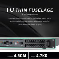Amplificateur de puissance numérique de classe D COKYIS 1U pour montage en rack, 2/4 canaux, système audio professionnel pour KTV, sonorisation en direct, amplificateur de puissance audio