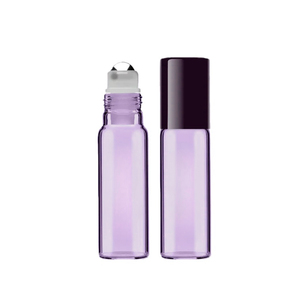 Botella de Vidrio Esmerilado Transparente, Ámbar, Azul o Negro de 10 ml, a Prueba de Fugas, con Rodillo de Acero Inoxidable para Aceites Esenciales, Marca <span class=keywords><strong>StarDu</strong></span> - Product Image 6