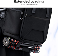Kamera rucksack, Hartschalen-Kamera tasche mit 15,6-Zoll-Laptopfach und Stativ ständer und Fotografie-Rucksack mit großer Kapazität