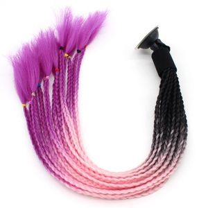 12 Piezas de Trenzas Pequeñas para Casco de Motocicleta, <span class=keywords><strong>Coletas</strong></span>, Trenzas <span class=keywords><strong>con</strong></span> Ventosa de Alta Calidad para Casco - Product Image 3