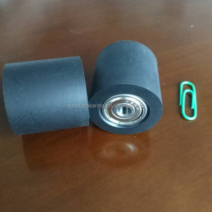 PU63530-30 thu nhỏ bóng mang độ chính xác cao tùy chỉnh Urethane & cao su tráng 5*30*30mm Cấu trúc rãnh sâu với Lồng thép - Product Image 6