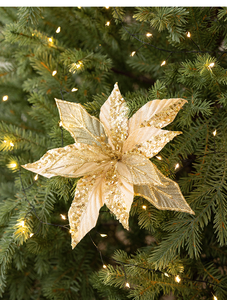 Flores Navideñas Artificiales de Plástico Rojo SuperZ M1666 SPR de 20 cm, Reutilizables para Adornos de Árboles de Navidad, Decoración de Coronas para Bodas y Fiestas - Product Image 3