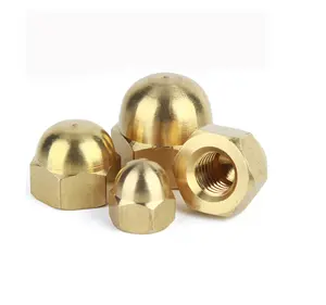 DIN 1587 Hex domed nuts brass M16 DIN1587 Hex Acorn nut