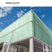 Façade murale moderne en alliage d'aluminium pour appartement résidentiel, ventilation décorative extérieure, imperméable et légère