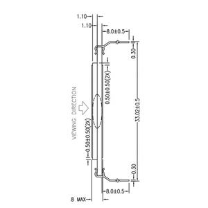Módulo de Pantalla LCD de Carácter, Reflectante, de 7 Segmentos, TN - Néctico Retorcido, 50.80mm x 30.48mm x 2.80mm - Product Image 4