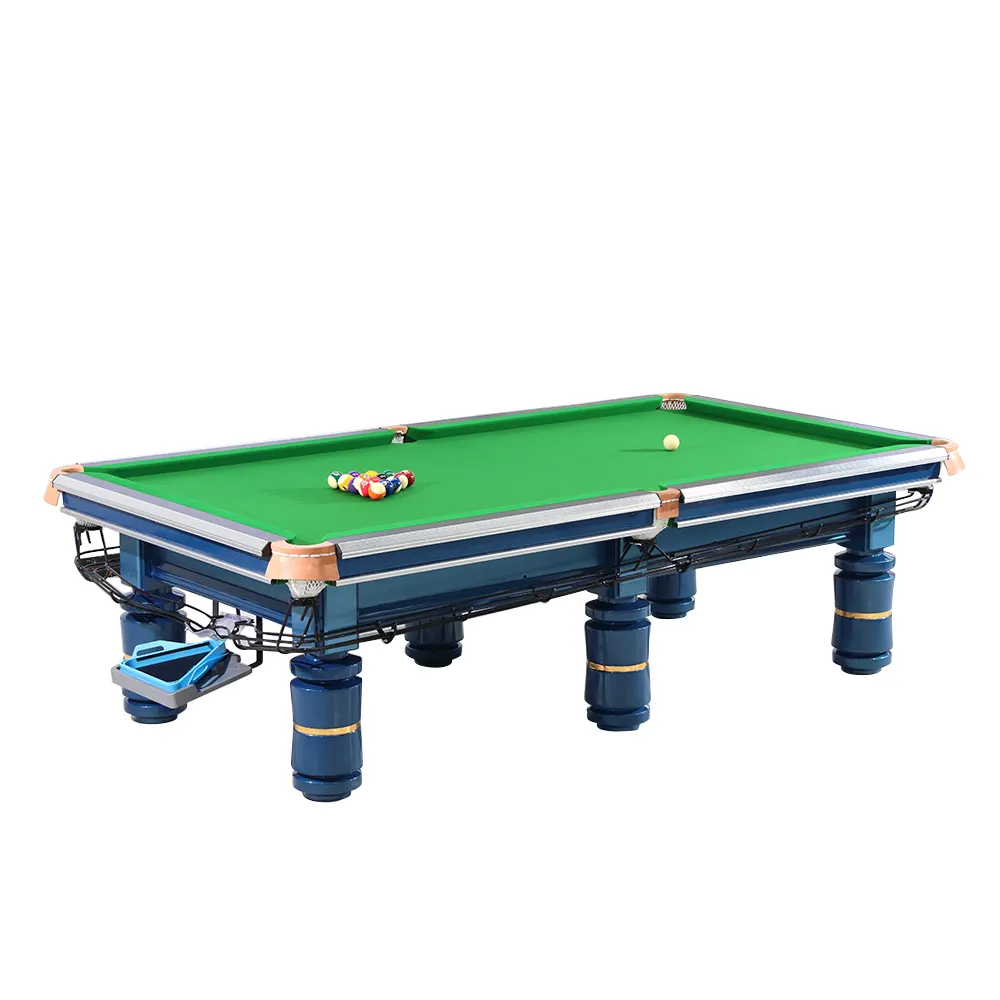 Wholesalers 9ft Standard bule pool table commercial club household professional Form 8 billiard table