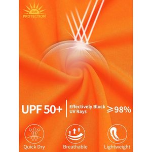 เสื้อยืดแขนยาวนีออนแรชการ์ดสำหรับเด็ก UPF 50+ ดรายฟิตเสื้อกล้ามกีฬายูนิเซ็กส์เด็กชายเด็กหญิงชุดกีฬา - Product Image 4
