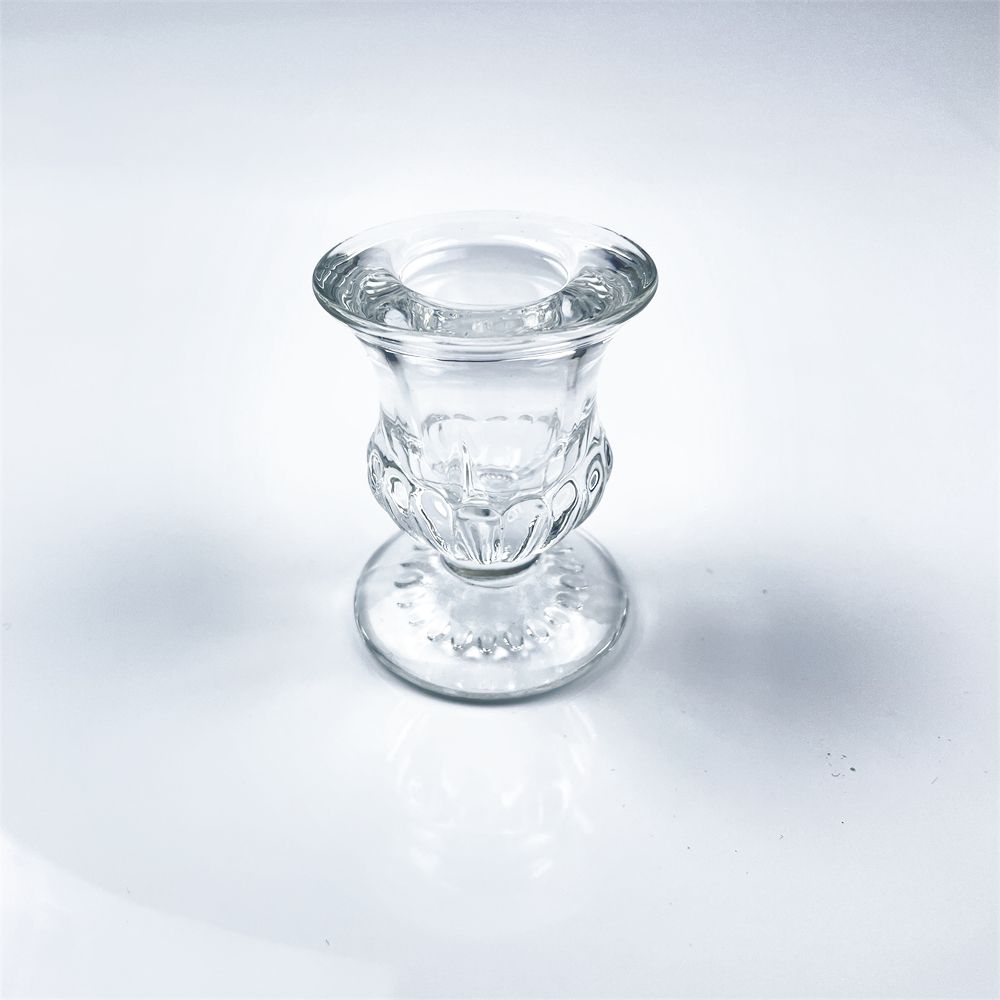 Bán Buôn Hiện Đại Pha Lê Glass Candle Holder Nhỏ Côn Candle Holder