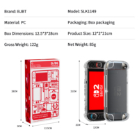 Étui de protection transparent antichoc sur mesure pour Nintendo Switch 2 avec 12 emplacements pour cartes de jeu