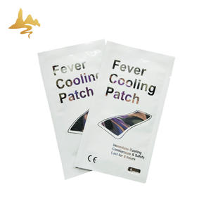 Coussinets refroidissants en plâtre de menthol naturel de feuille de glace de service OEM hydrogel bleu soulage la fièvre <span class=keywords><strong>patch</strong></span> de gel de refroidissement pour bébés enfants - Product Image 2