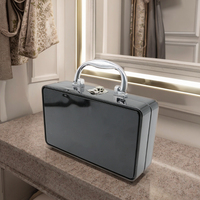 Boîte de rangement portable pour produits de beauté - Organisateur de maquillage multi-couches pour cosmétiques, pinceaux, rouges à lèvres, bureau, salle de bain