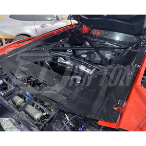 ชุดแผงห้องเครื่องยนต์คาร์บอนไฟเบอร์แบบแห้งรุ่นใหม่สำหรับ Aventador LP700 ปี 2011-2015 พร้อมลายทอ 3K/6K/12K ผิวเงา/ผิวด้าน - Product Image 3