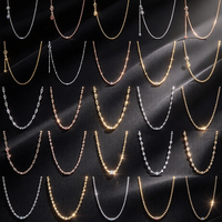Vente en gros de colliers en argent 925 de haute qualité, chaîne à anneaux en forme de cœur, ensemble de chaînes, symbole éternel, bijoux de luxe pour femmes