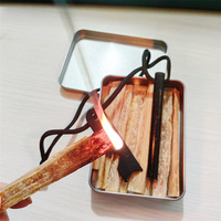 Kit de survie pour allumer le feu avec des bâtonnets de bois gras 100% naturels, allume-feu de camping avec bois gras pour la randonnée en plein air