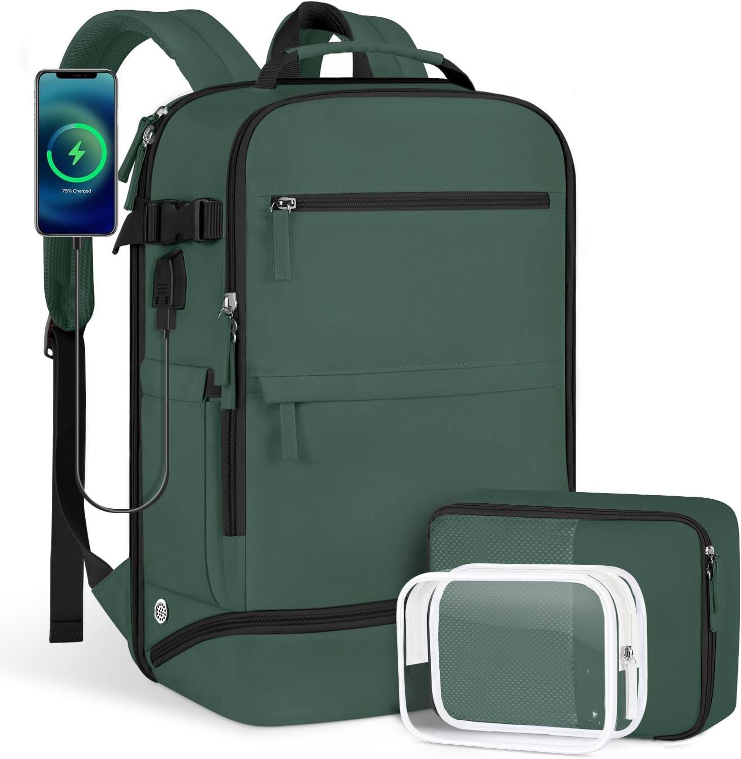 in Ways Travel Carry on Backpack Laptop Large Capacity Usb Zipper  Fashion Smart Waterproof Inch Laptop Backpacks Bag