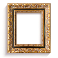 Cadre photo baroque orné sculpté en or antique, moulure vintage en bois gaufré pour peinture à l'huile, vente en gros, cadre photo personnalisé