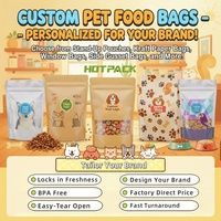 Sacchetti Personalizzati Richiudibili per Snack per Cani, in Mylar Anti-Odore, Resistenti e Durevoli, Basso MOQ 500pz per Rivenditori di Prodotti per Animali