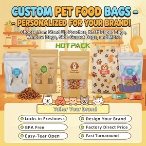 Custom Printed Resealable <b>Dog</b> Treat <b>Pouches</b> Smell-Proof Mylar Material Heavy-Duty Durability Low MOQ 500pcs for Pet Retailers - Product Image 2
