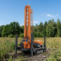 Foreuse hydraulique diesel sur chenilles JTQZ-350 pour puits d'eau, profondeur 350m, idéale pour routes boueuses - Approvisionnement direct usine