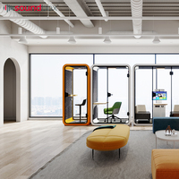 Cabina Insonorizada para Audiología en Interiores, Cabina Flexible para Reducción de Ruido en Oficina, Cabina Insonorizada Individual para Oficina