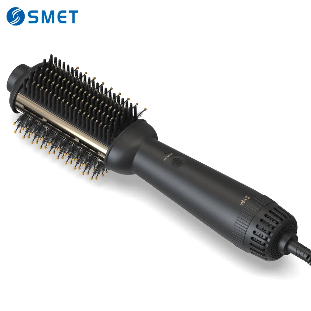 1200W brosse à Air chaud Styler et volumisateur cheveux lisseur bigoudi peigne rouleau One Step électrique Ion brushing brosse