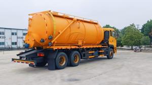 Dongfeng 6x4 20000L Sewage <b>Suction</b> Truck Cummins 375HP Export On Sale,Fitted with Water Ring Vacuum <b>Pump</b>. - Product Image 3