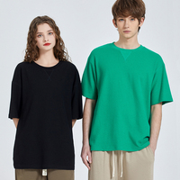 T-shirts oversize en coton et polyester mélangé, à épaules tombantes, personnalisables avec logo, pour hommes, vente en gros