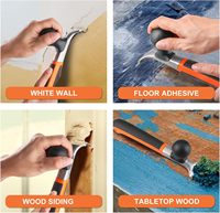 Grattoir à peinture en carbure robuste de 2,5 pouces avec poignée ergonomique à double prise pour le bois, le décapage des revêtements de sol et la préparation des surfaces