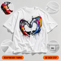 T-shirt en coton 100 % pour homme, grande taille, respirant, écologique, imprimé numériquement, tricoté, haute qualité, style hip-hop, vente en gros