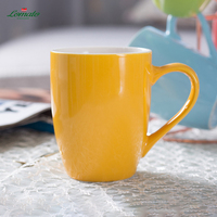 Tasses en céramique personnalisées avec logo, forme tambour, 11 oz, colorées, effet glaçure, prix usine, cadeau, pour la maison, café, eau, pour couple