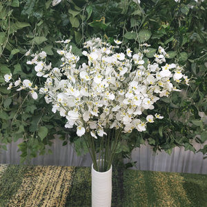 Fleurs artificielles Queyiyi, orchidée dansante de 90 cm, fleur en soie, décoration de mariage et de maison - Product Image 4