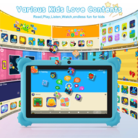 C Idea Tablet anak-anak 7 In Capacitive 4 + 32GB Android Tablet TF512GB Cina produsen dengan aplikasi anak-anak casing pelindung untuk pendidikan